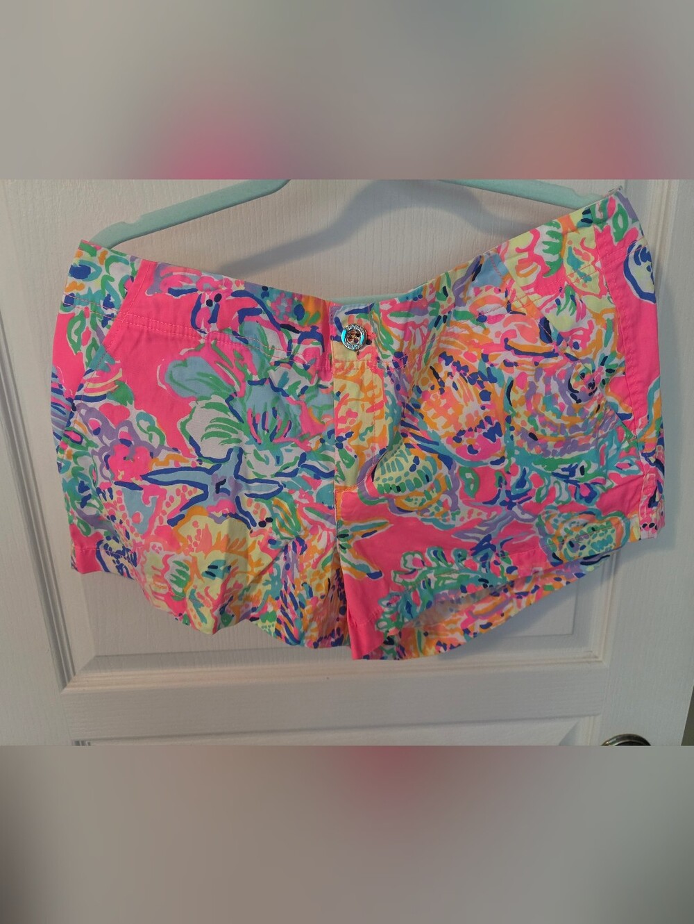 NWT Lilly Pulitzer Size 14 Coral Reef Island Seacret Kerrie Short